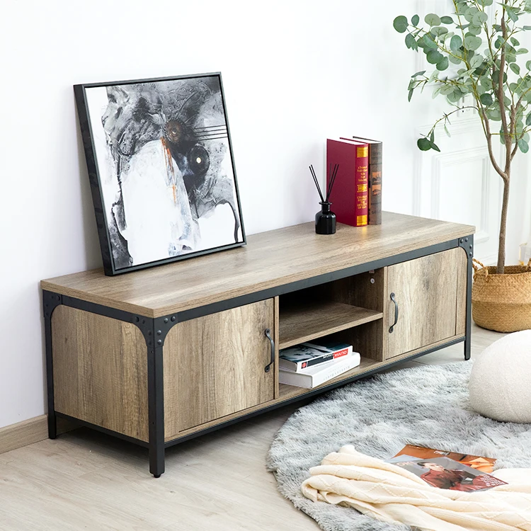 Luxury Metal Frame Tv Vintage Wooden Top Living Room Tv