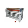 Automatic roll to roll laminator,solid structure, top heat, with take-up and stand