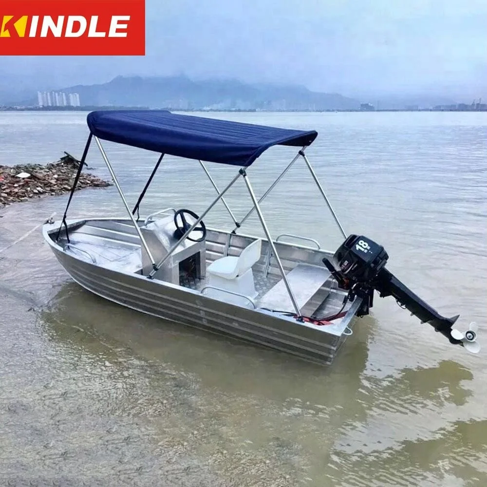 New V Hull Fishing Fully Welded Aluminum Alloy Speed Boat With Console