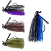 RUNCL Flipping Jigs Size 4/0 Hook, 3/8 oz, Green Pumpkin, Weedguard Flipping Jig