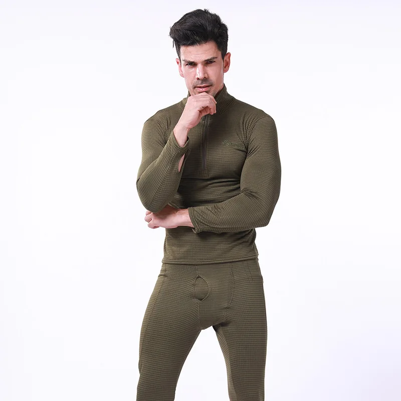 Men's Long Sleeve Quick Drying Thermal Mock Neck Shirts Sport Base ...