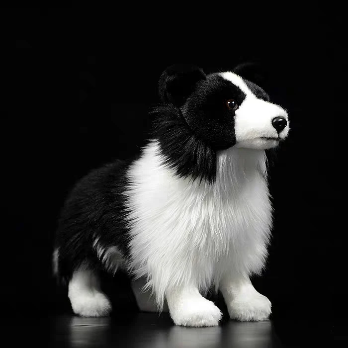 brown border collie plush