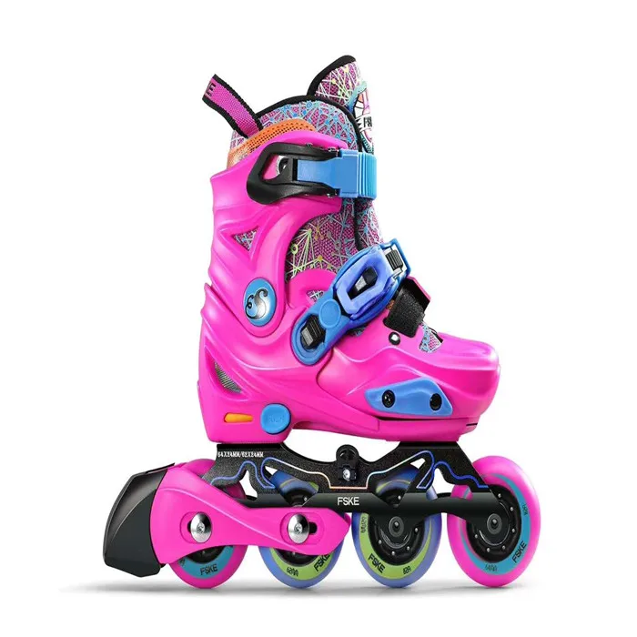 Adjustable Inline Roller Skates Shoes Aluminum Frame Pu Wheels 4 Wheels