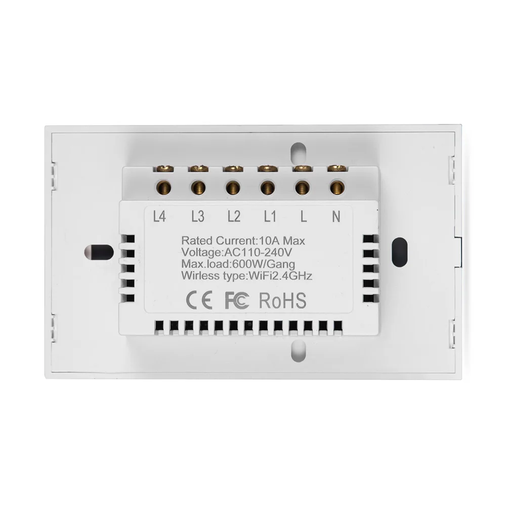 LEDEAST estándar 1 WiFi inteligente interruptor de luz de casa inteligente sistema de automatización de diseño (más estable que TRIAC)