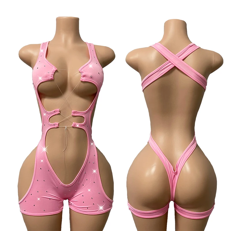 ELITES Wholesale Diamond One Piece Stripper Outfit Exotic 