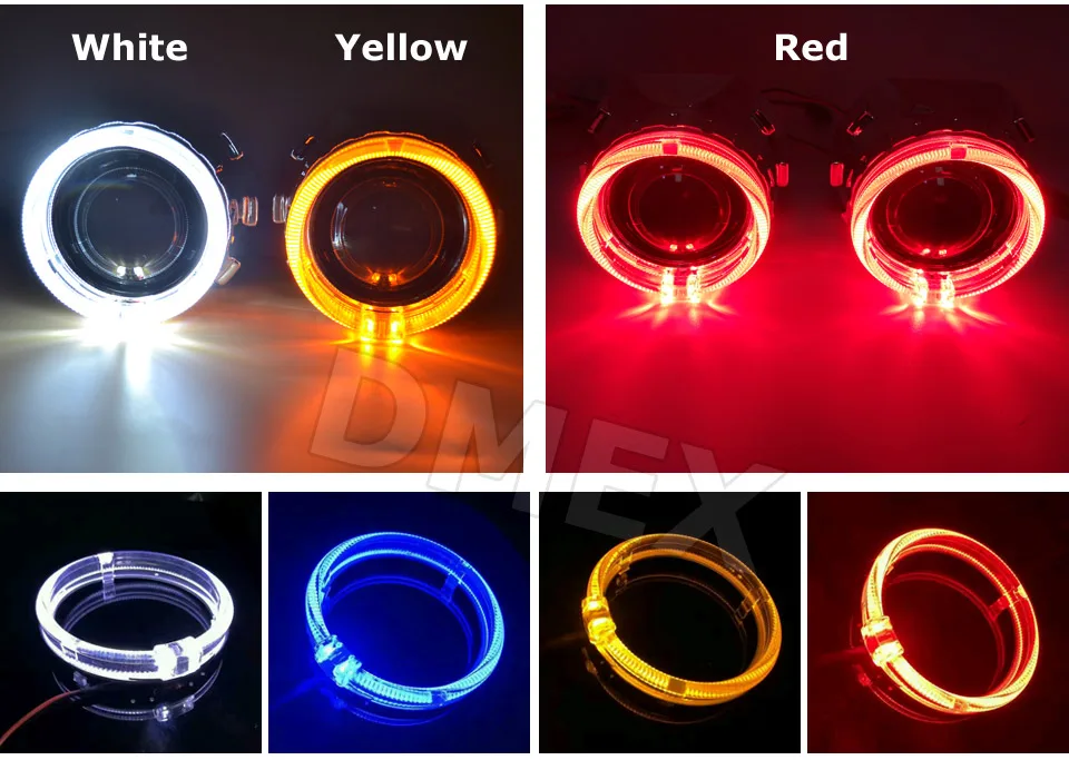 Dmex 3 Inch D2s Bulb H4 Xenon Kit Projector Led Angel Eyes Projector Lens Hid Bi Xenon Lens 3.0