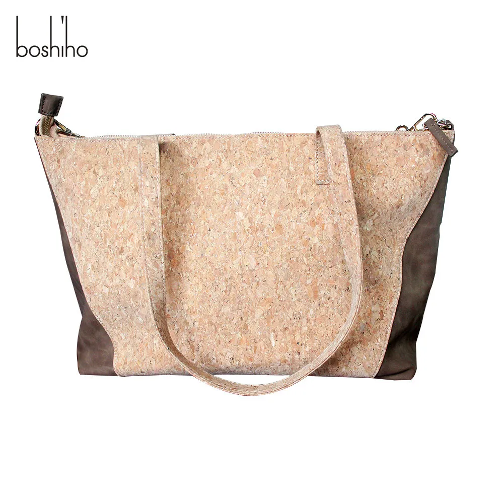 Boshiho Portugal Cork Fabric Leather Luxury Crossbody Vintage Shoulder
