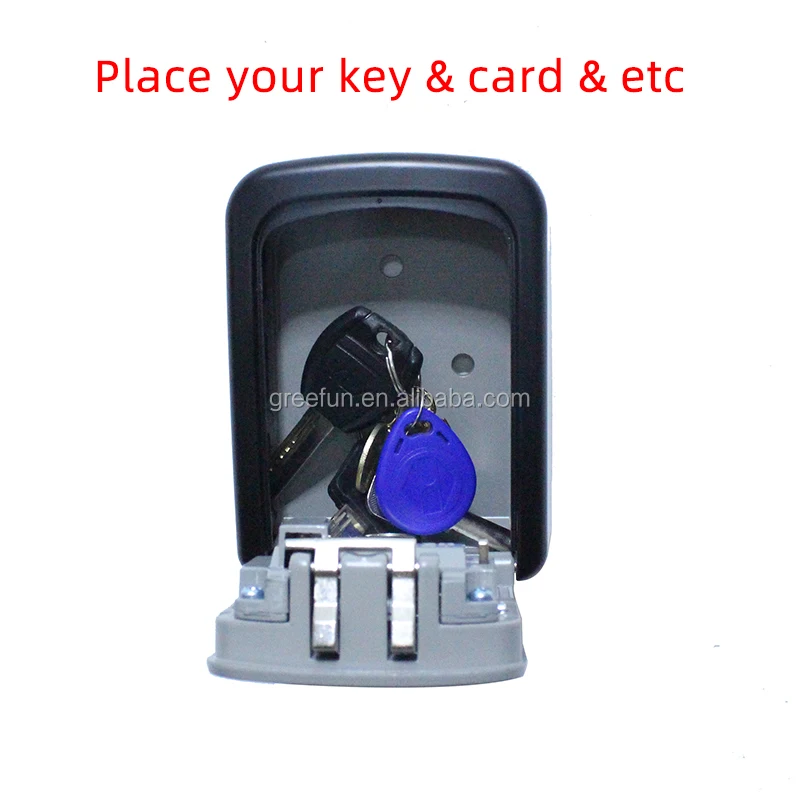 Mini Key Box Emergency Lock 4digit Combination Key Storage Box For