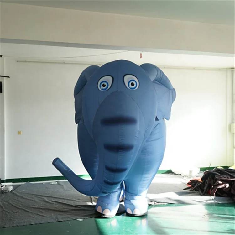 Blue Elephant Inflatable Costumes Advertising Inflatable Animal Mascot ...