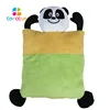 Nice looking big animal heads stuffed plush panda for baby