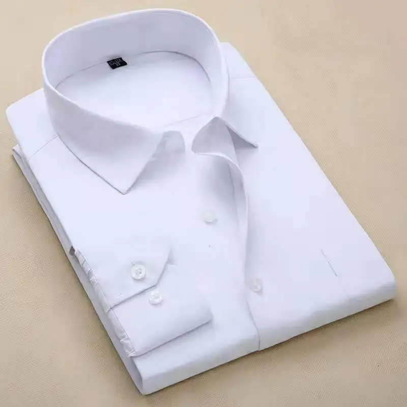 Recommend 8xl Twill /solid Plain Long Sleeve Business Men Dress Shirts With Pocket Work Plus Size Quality Well Fit Male Blouses Recommend 8xl Twill /solid Plain Long Sleeve Business Men Dress Shirts With Pocket Work Plus Size Quality Well Fit Male Blouses