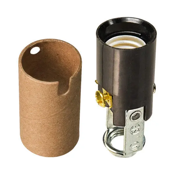 E12 Phenolic Candelabra Base Socket - Screw Mount bakelite lampholder for US market