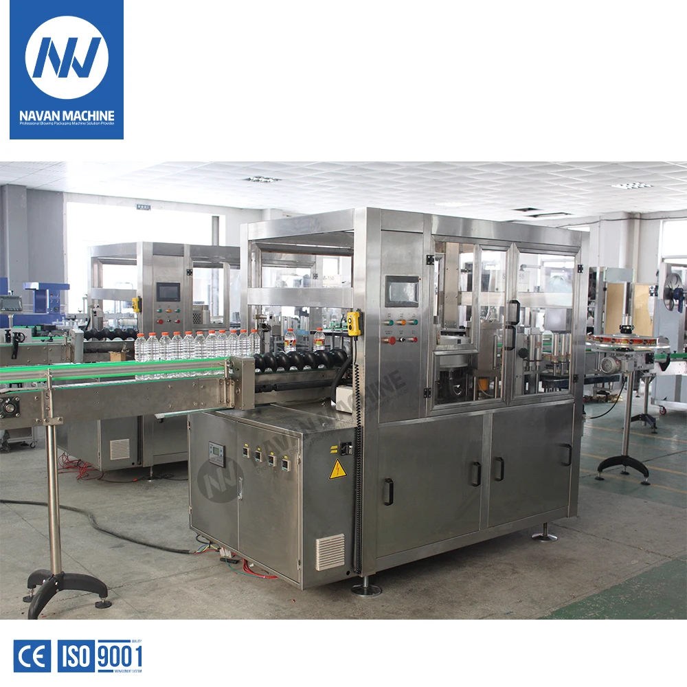 NAVAN Electric Wine Bottle Labelling Machine Easy Operation Core Components Including Motor PLC Gearbox for Glass Wood Paper details
