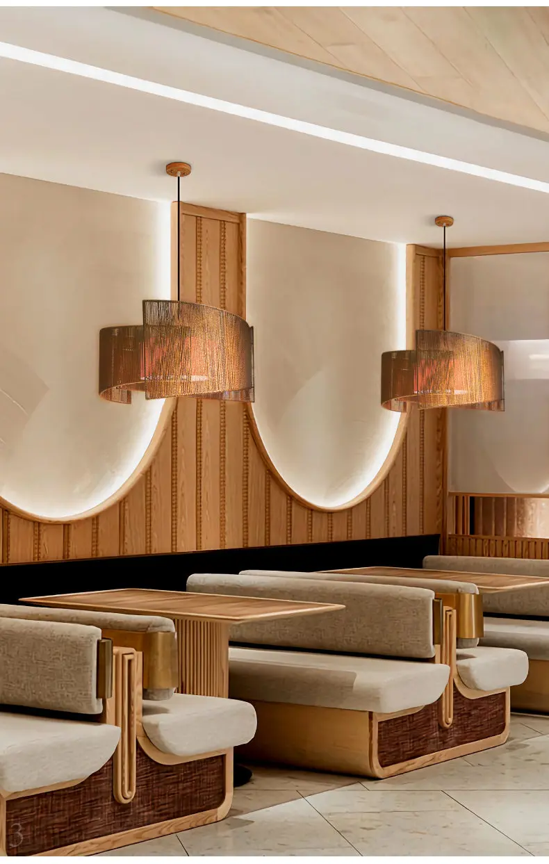 product dining room chinese style suspended chandelier hemp rope for hotel restaurant banquet hall private room creative design china-4
