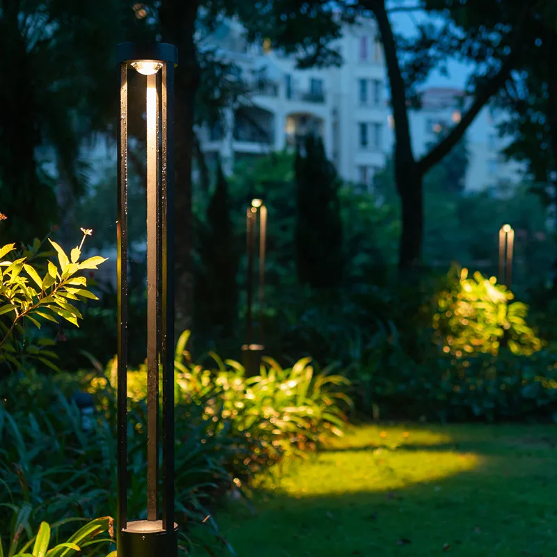 outdoor led garden bollard light bronze 24v waterproof efx