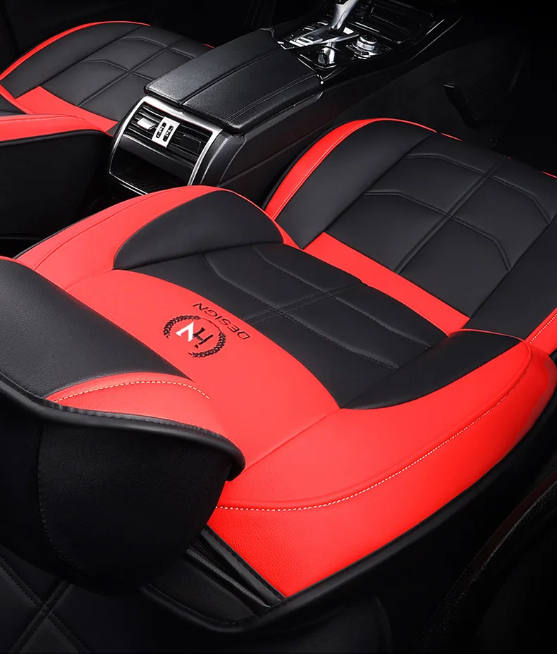 Four Seasons Fully Surrounded Car Seat Cushion Front Generation Leather Polyester for Car Seat Supplies factory