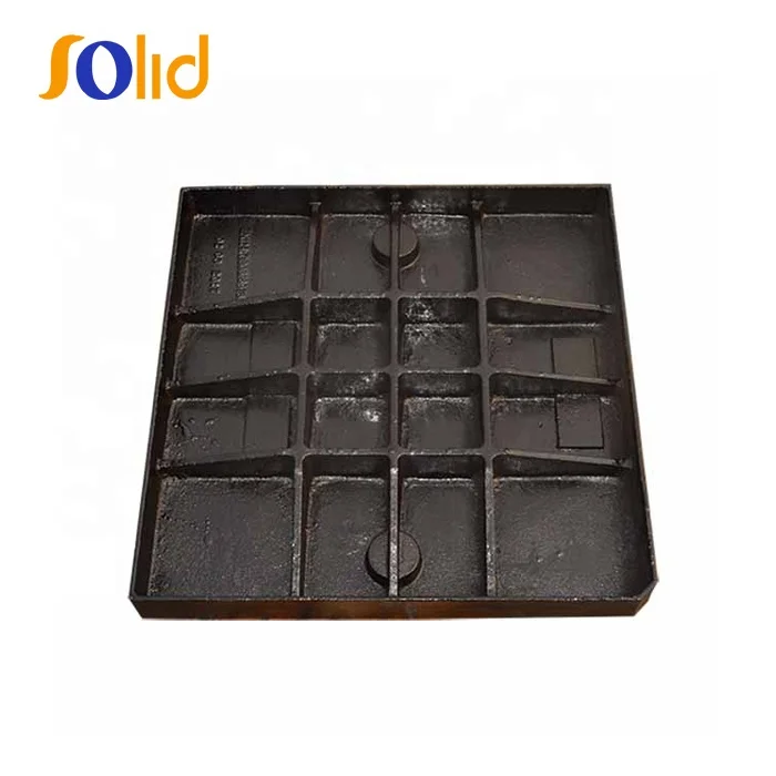 Ductile Cast Iron Heavy Duty Manhole Covers Telecom Manhole Cover Square