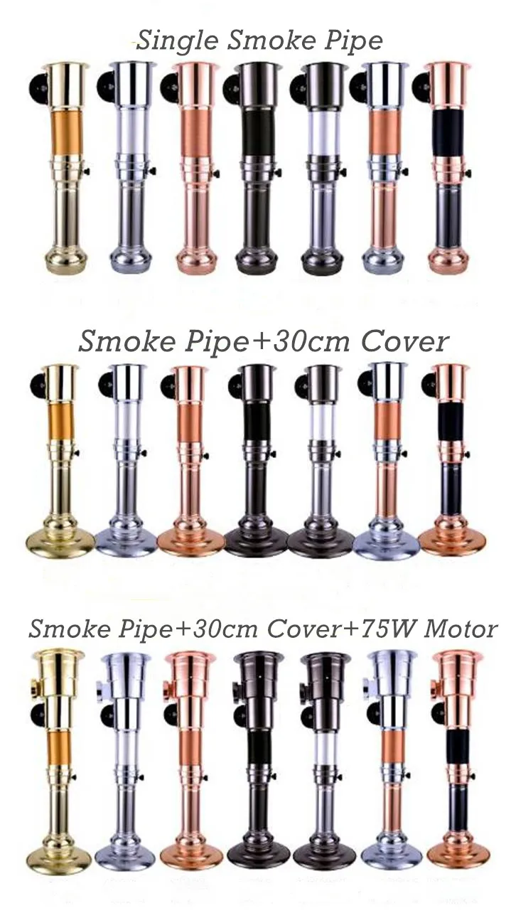 Commercial Korean Equipment Indoor Bbq Telescopic Exhaust Pipe Bbq