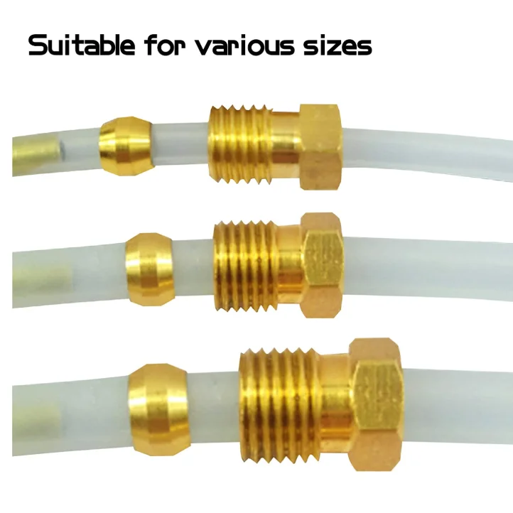 12mm Brass Compression Sleeves Ferrule,Brass Olive Compression Fittings