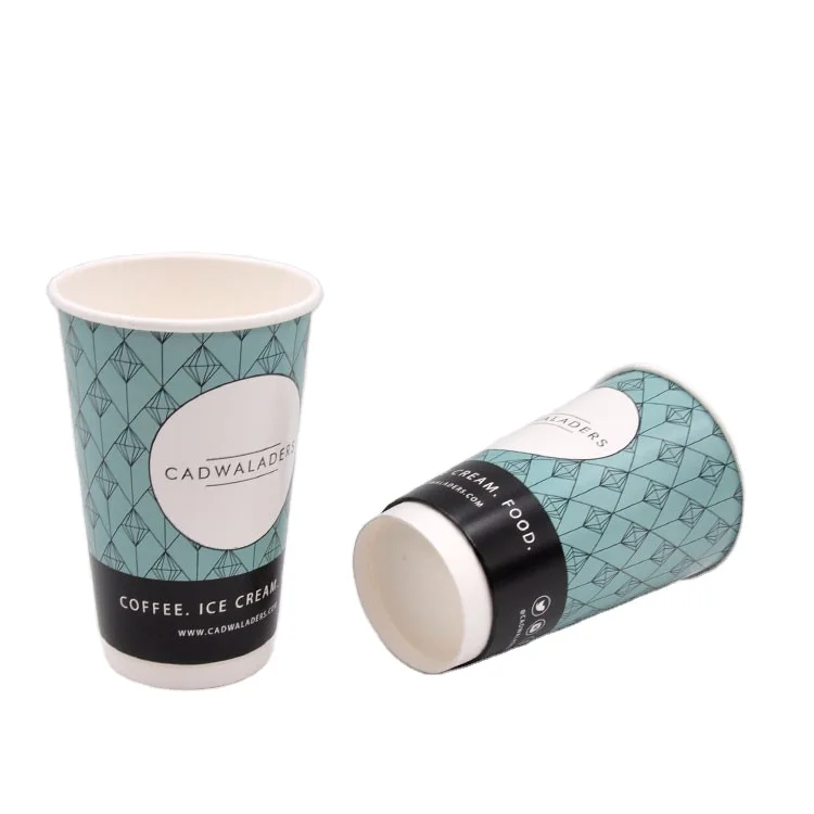 
Hot sale factory direct high quality custom printed 230-460ml double wall paper coffee cups 