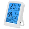 LCD Digital Large Screen Touch Thermometer Hygrometer Electronic Temperature Humidity Meter Weather Station Indoor Outdoor