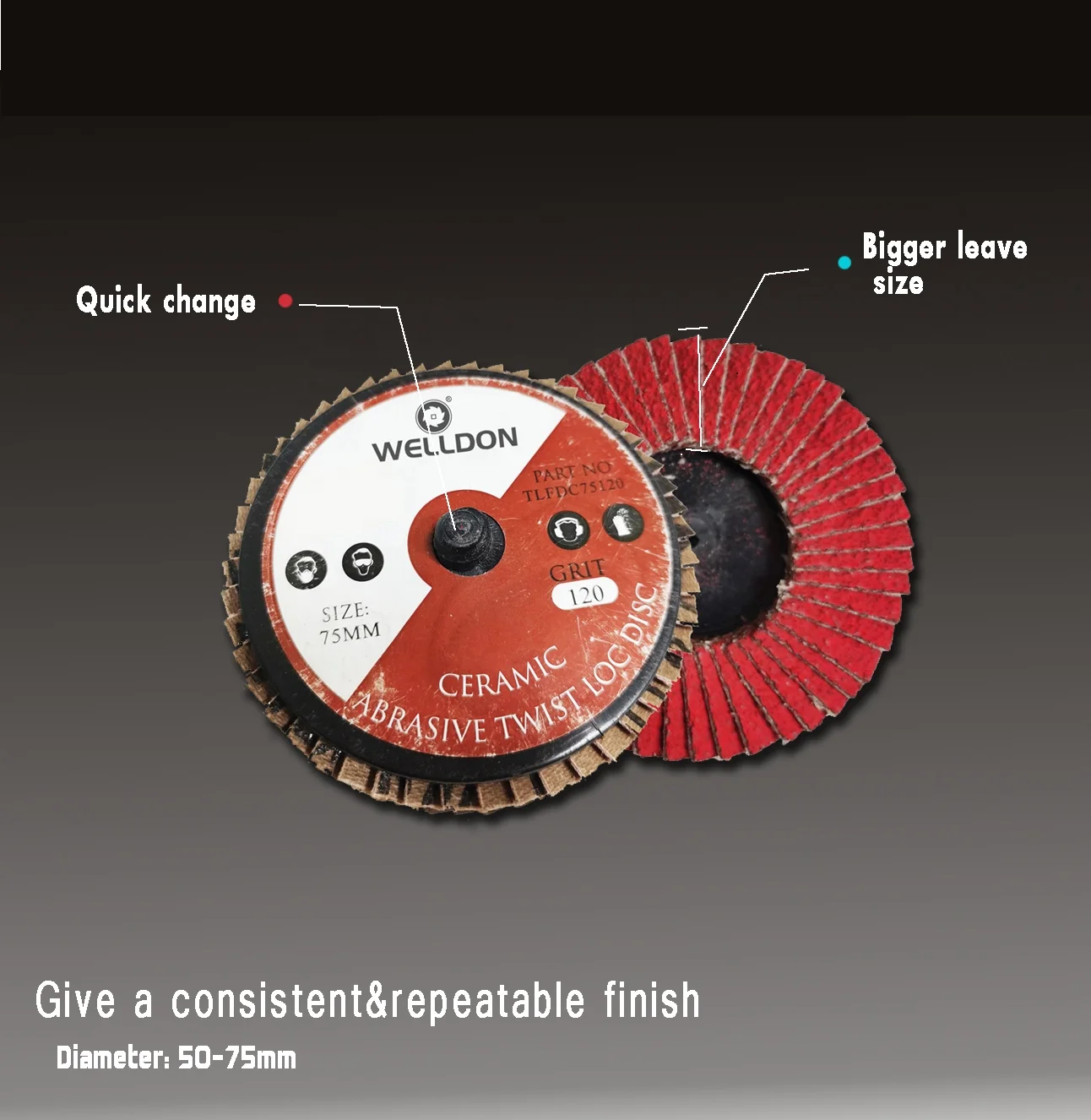 2 inch stainless steel small mini emery chuck aluminum oxide ceramic polishing  flap wheel flap disc grinding wheel.jpg