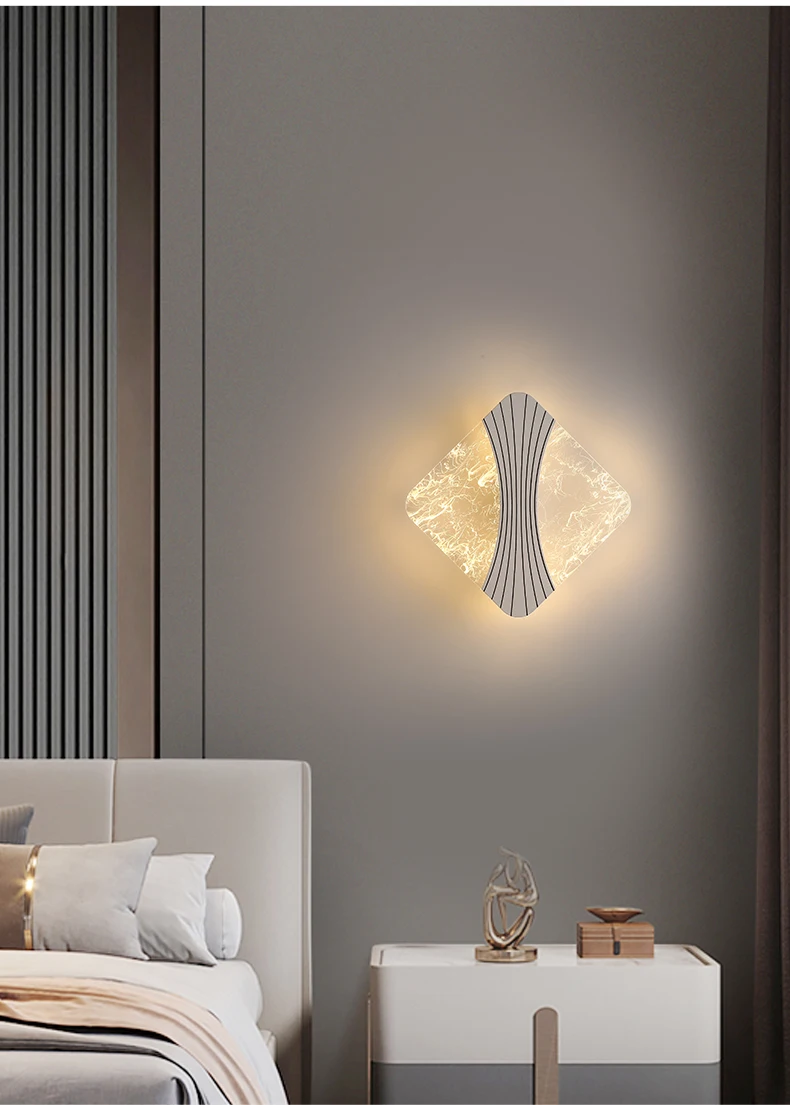 product led iron warm white high cri 90 modern minimalist butterfly design wall lamp for bedroom bedside staircase nordic tv background-7