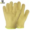 knitted heat resistant gloves aramid Hot Sale