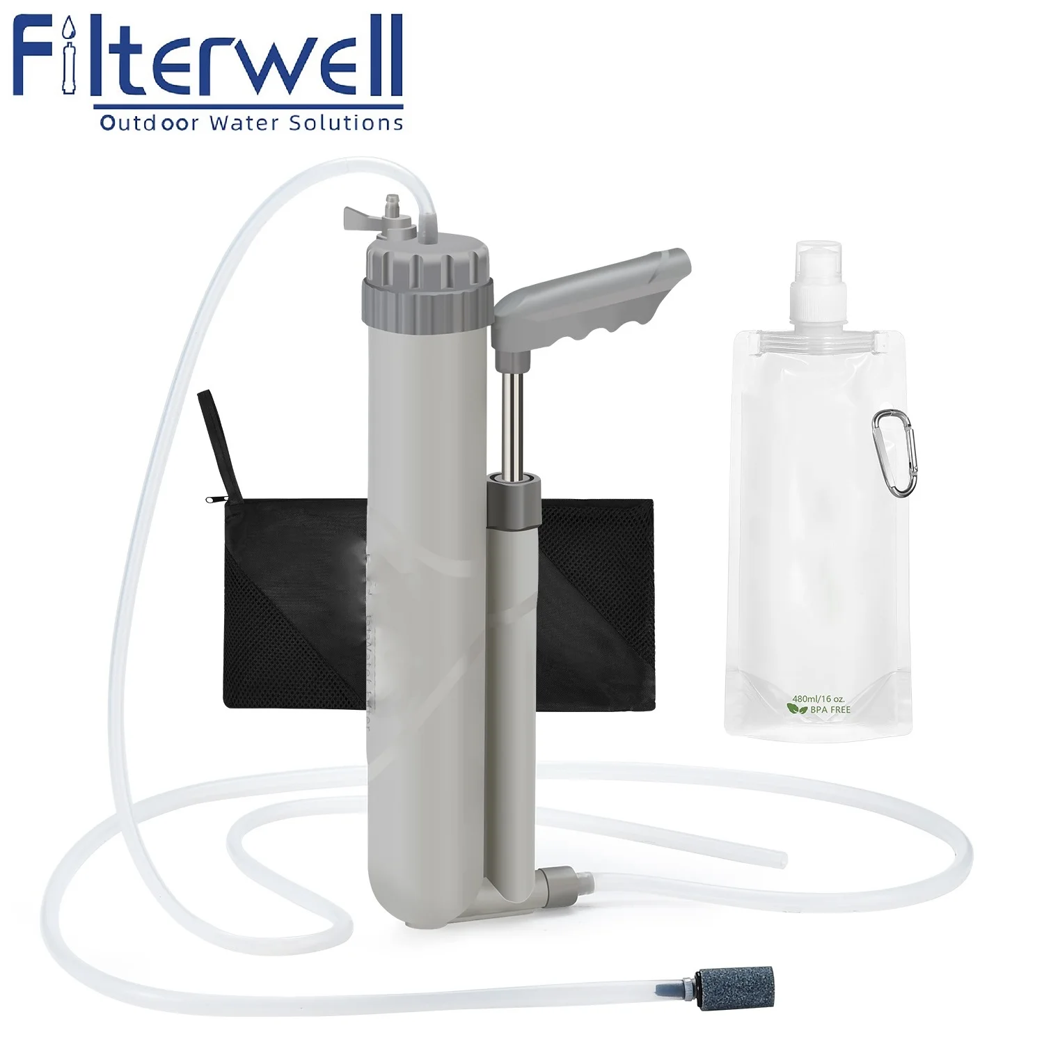 Filterwell 4 Stage Portable Travel Mate Personal Uf Filtration Straw