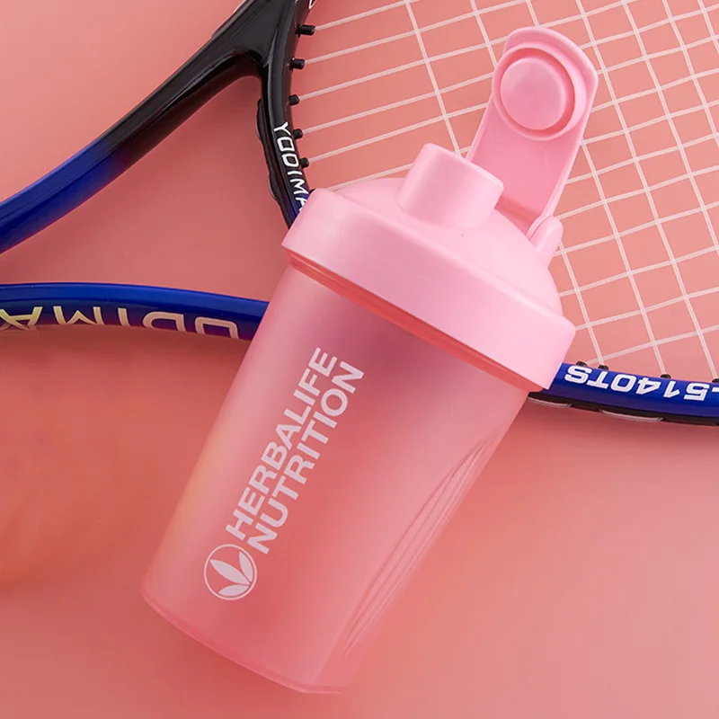 Promotional gifts BPA FREE plastic 0.4L gym shaker bottle Full color printing