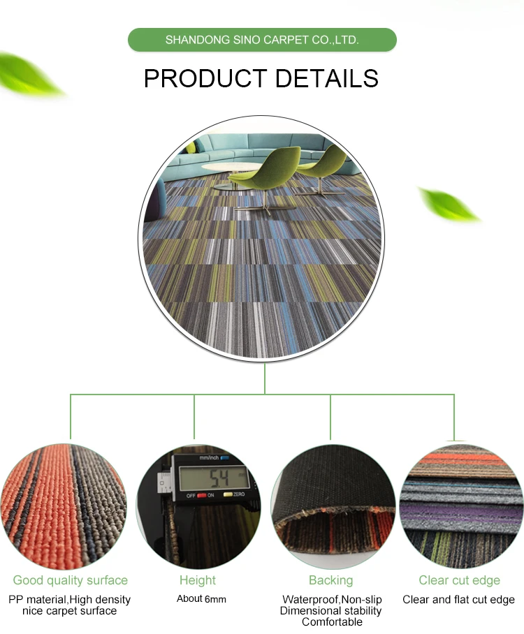 Stripe Soundproof Carpet Tiles With Bitumen Backing For Commercial Hotel Buy Stripe Soundproof