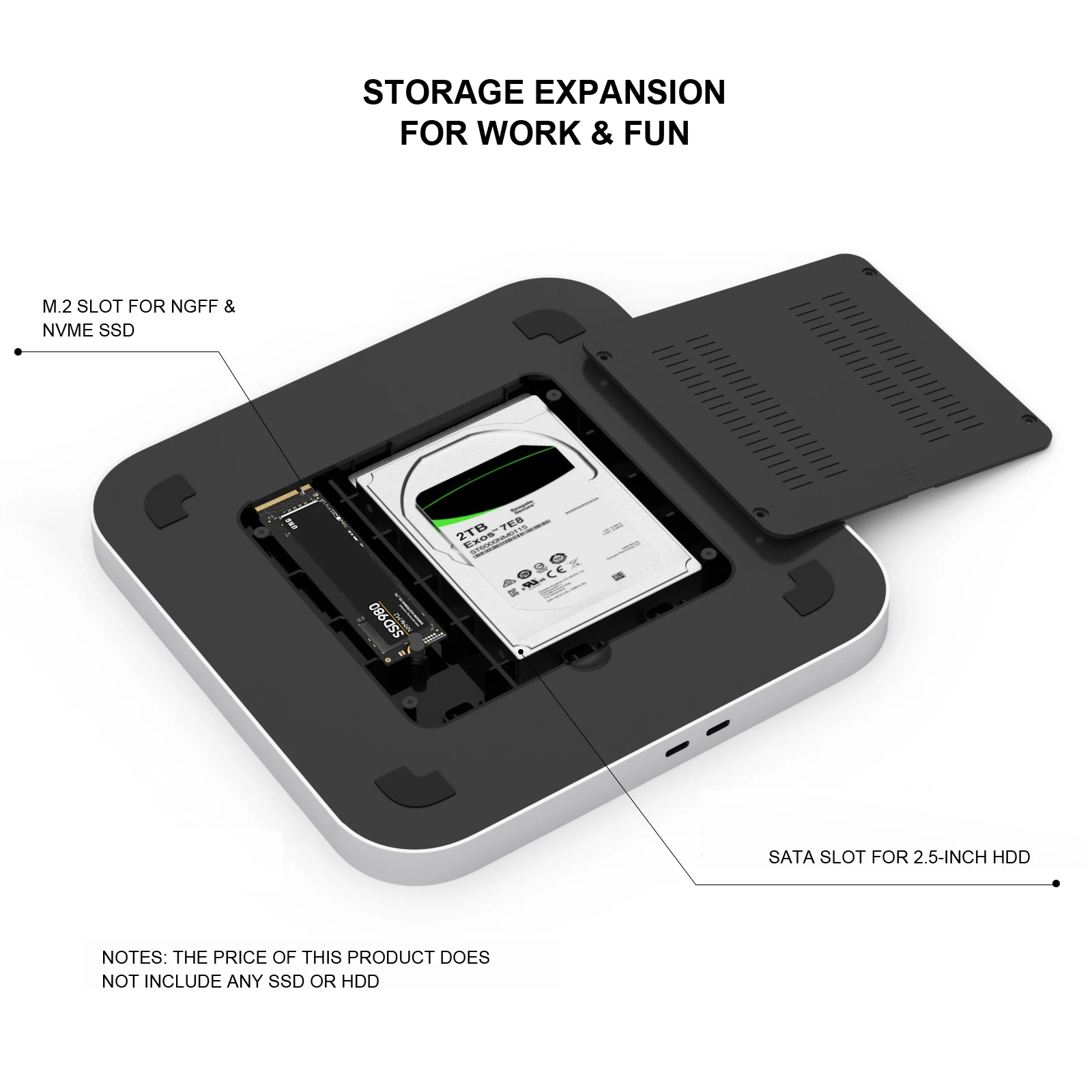 Specialty Design Mc25 Pro Type C Docking Usb Hub M.2 Nvme Ngff 2.5 Sata ...