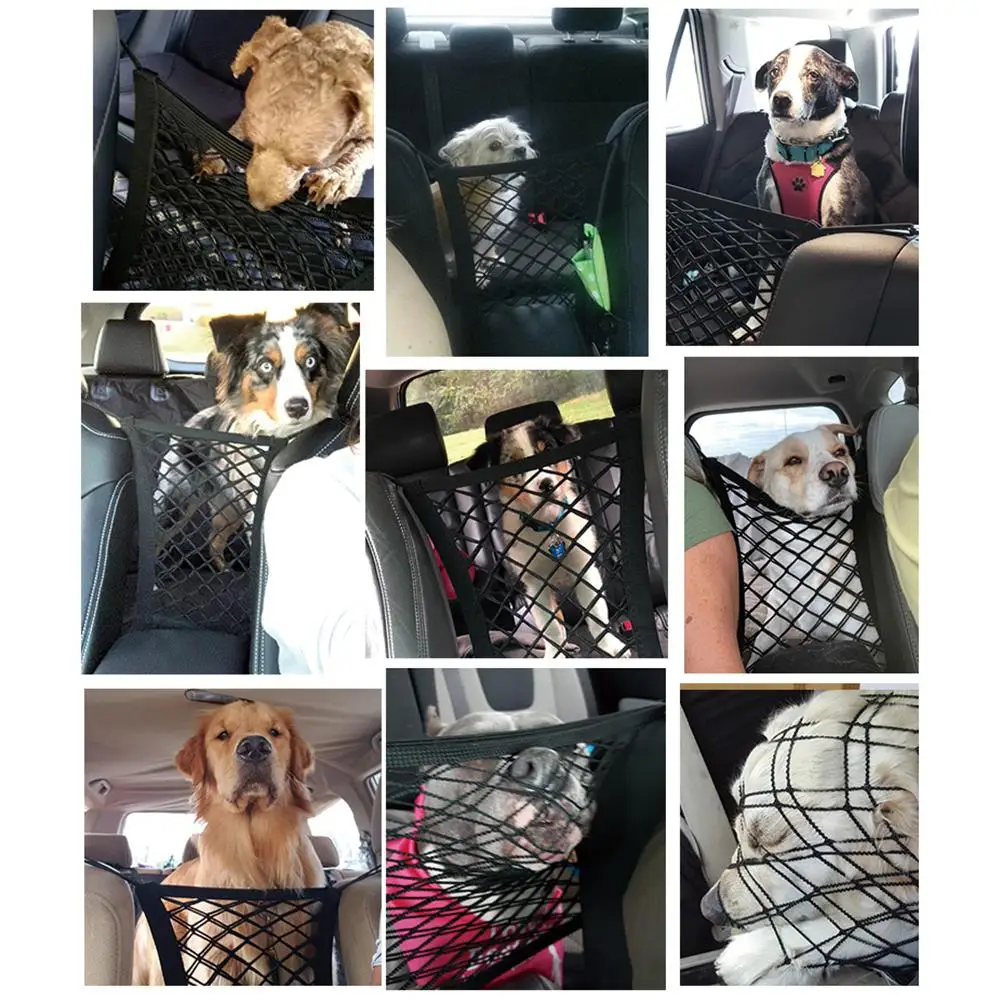 Vehículo universal Protector de perro de Seguridad Viaje Perro Mascota reposacabezas coche Barrera Valla 