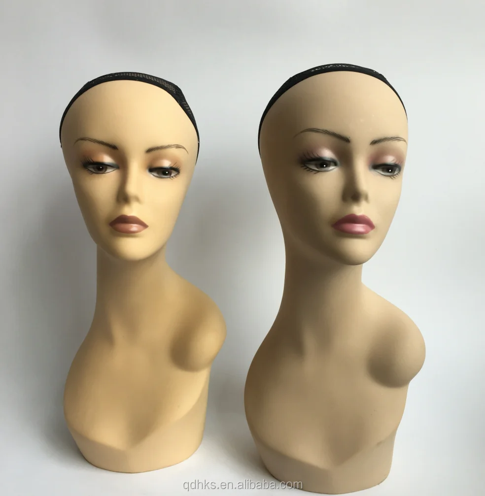 Bald Mannequin Head Brown Female Professional Cosmetology For Wig