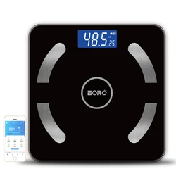 BL-2801 180Kg 396Lb Smart Water And Fat Digital Electronics Blue tooth Bathroom Body Fat Personal Scale With App