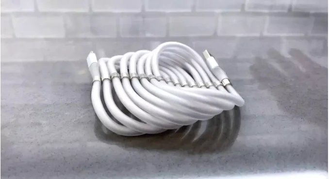 2020 New Design Magnetic Charging Cable SuperCalla/ Self Winding Organizing Type C Micro USB Easy Coil Charging Cable - ANKUX.COM
