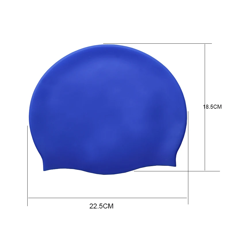 Customized Adult Silicone Swim Cap Waterproof Swimming Hat Durable Non-Slip Swimming Pool Cap Elastic Unisex