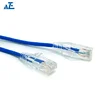 Rj45 Keystone Jack Cat5e Cat6a Network Cabinet Patch Panel Cat 6 24 Port Flat Patch Cord