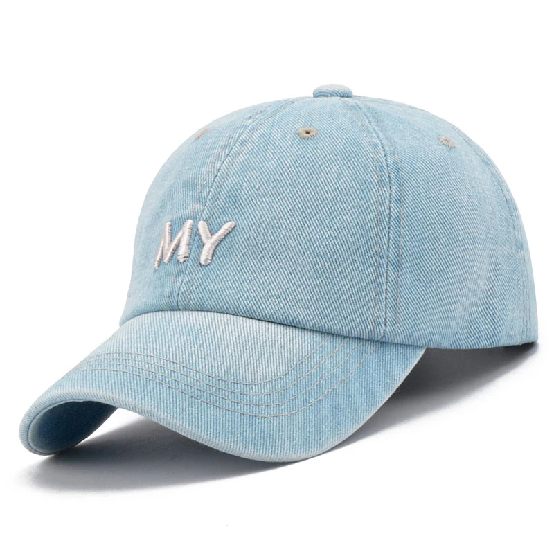 Wholesale Custom Denim Baseball Hat Dad Cap Hats - Buy Denim Baseball ...