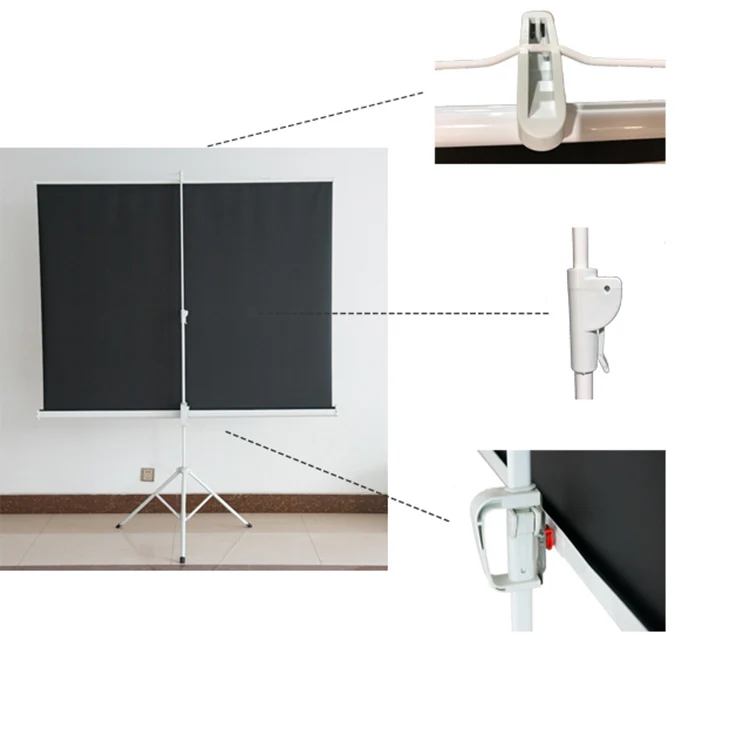 Cheaper price Tripod Projector Screen with Stand