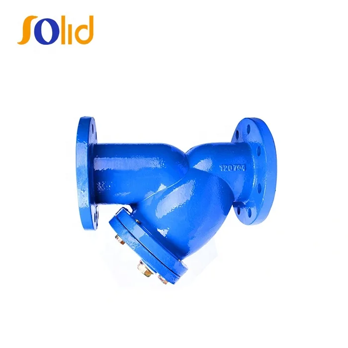 DIN Ductile Iron Cast Iron Flanged Water Filter Y Type Strainer