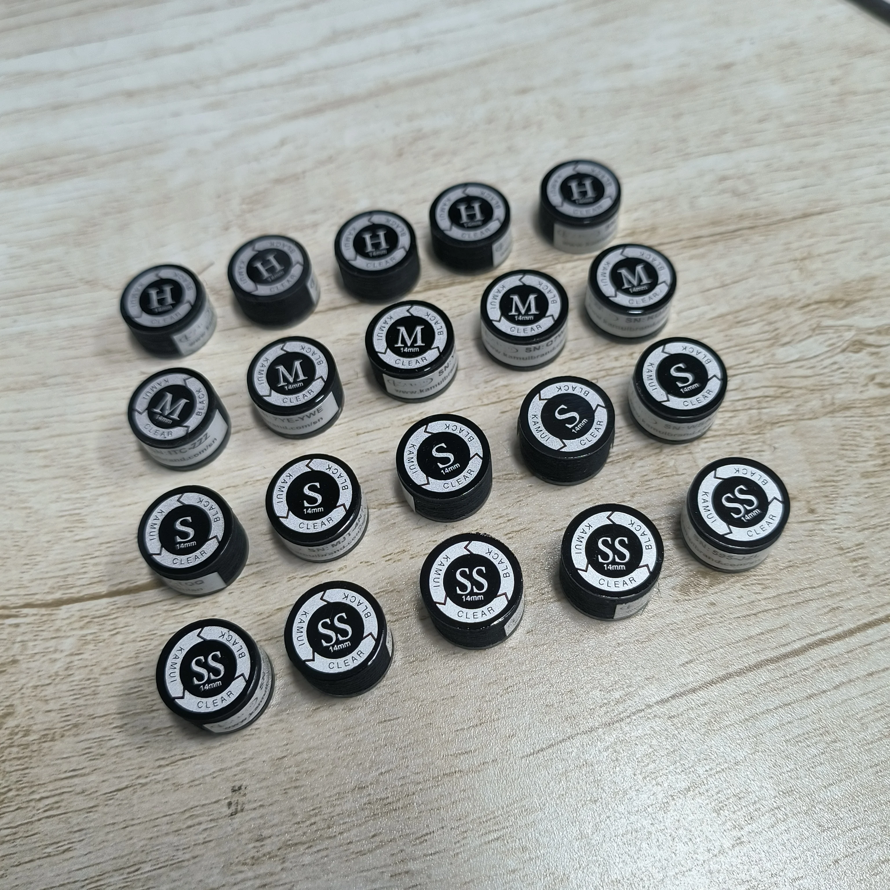 Superior Quality Kamui Billiard Pool Cue Tip 14mm Clear Black Buy