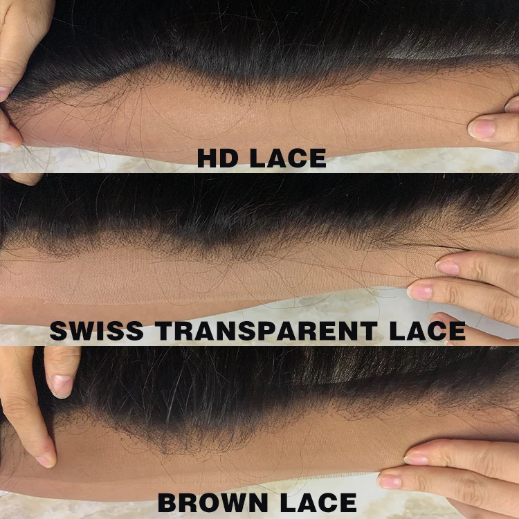 transparent swiss lace frontal