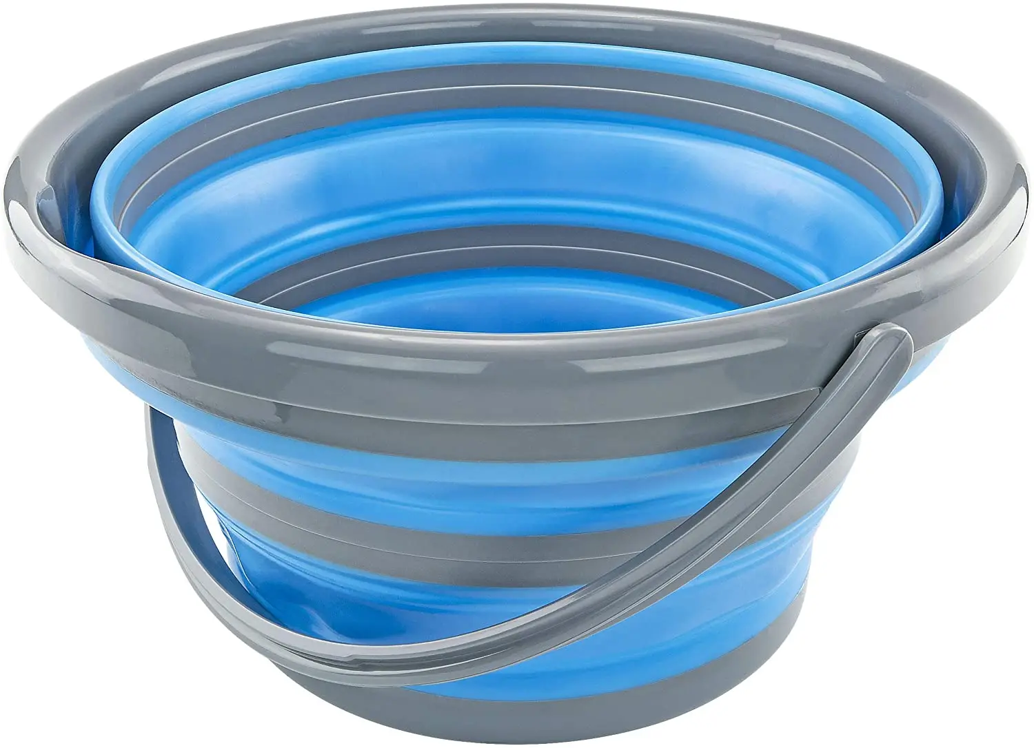 Round Collapsible Bucket 10l Collapsible Plastic Bucket Silicone 