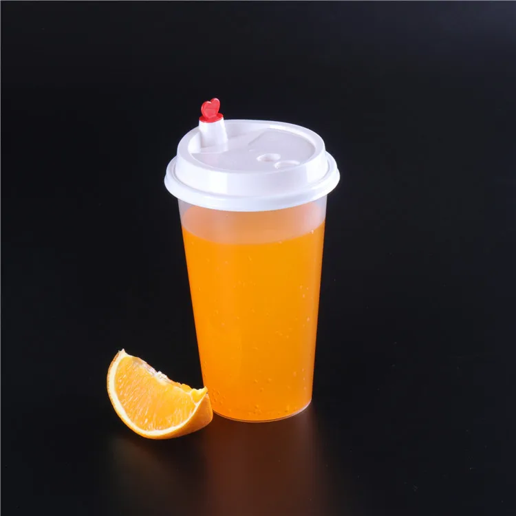 Custom Disposable Plastic Cup Lid for 90mm Diameter Bubble Tea Cup