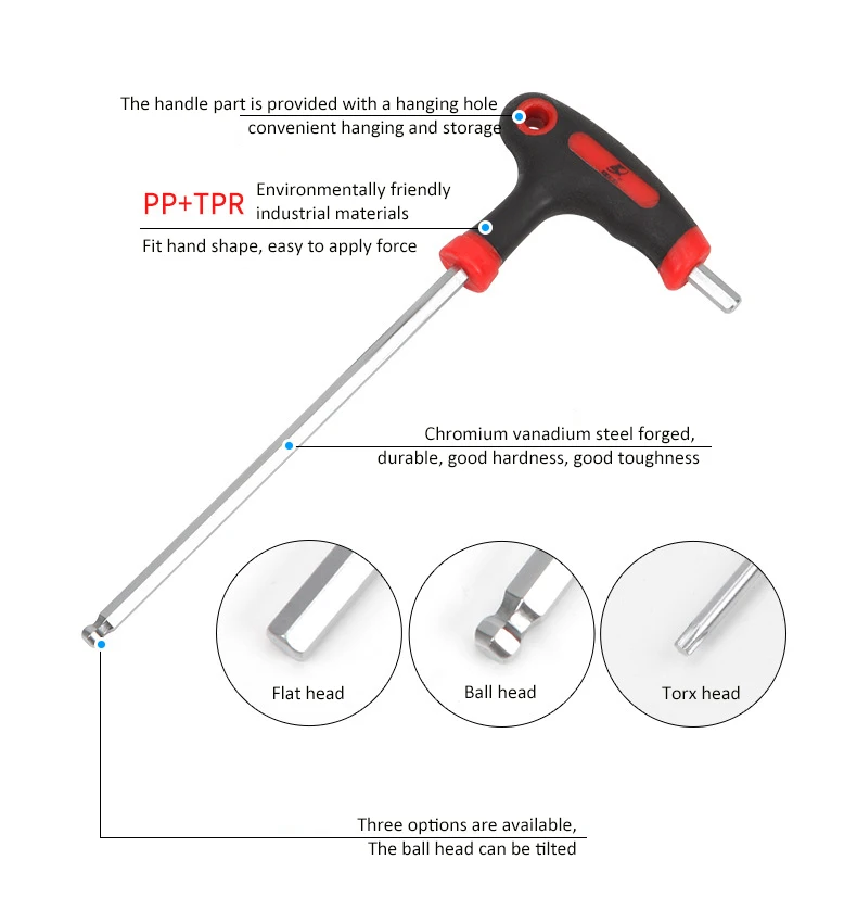 Hexagon wrench mountain bike bicycle repair T-Shaped L-shaped screw removal tool