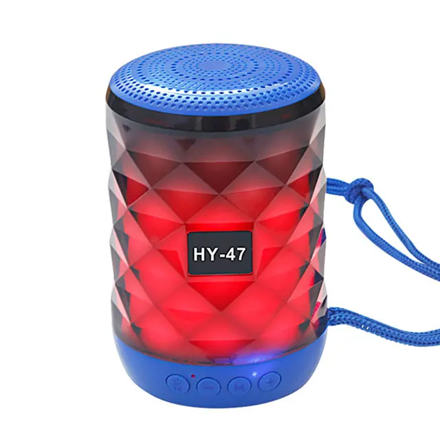 New years portable colour gaming phone USB FM TF wireless bluetooth speaker with led light - ANKUX.COM