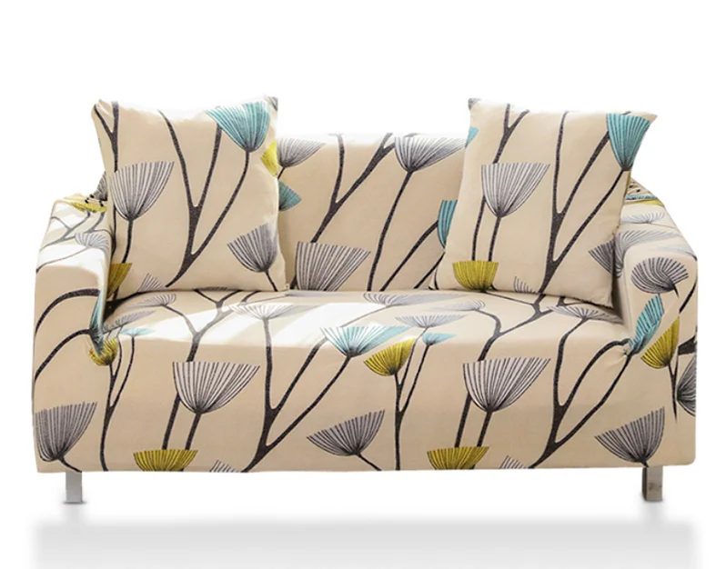 定制3d 数码印花花卉图案沙发套