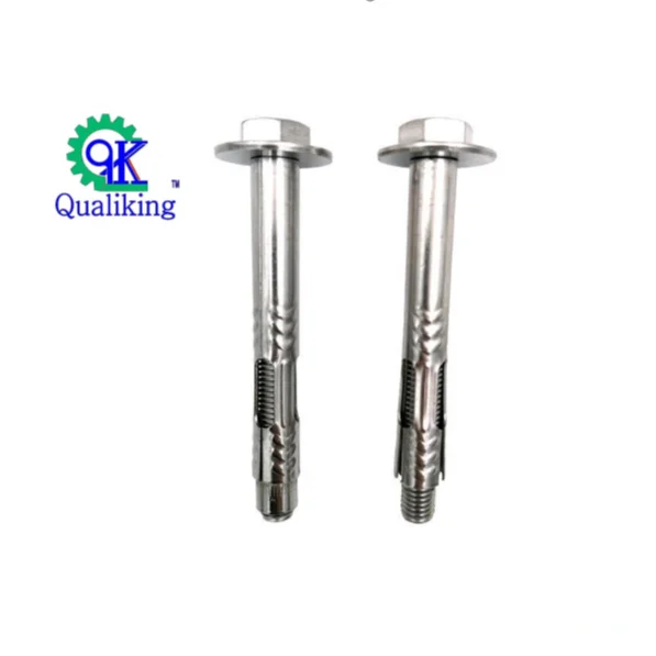 
screw type expansion anchor bolts stainless steel ss304 ss316 Carbon Steel Yellow Zinc Fastener Expansion Screw 