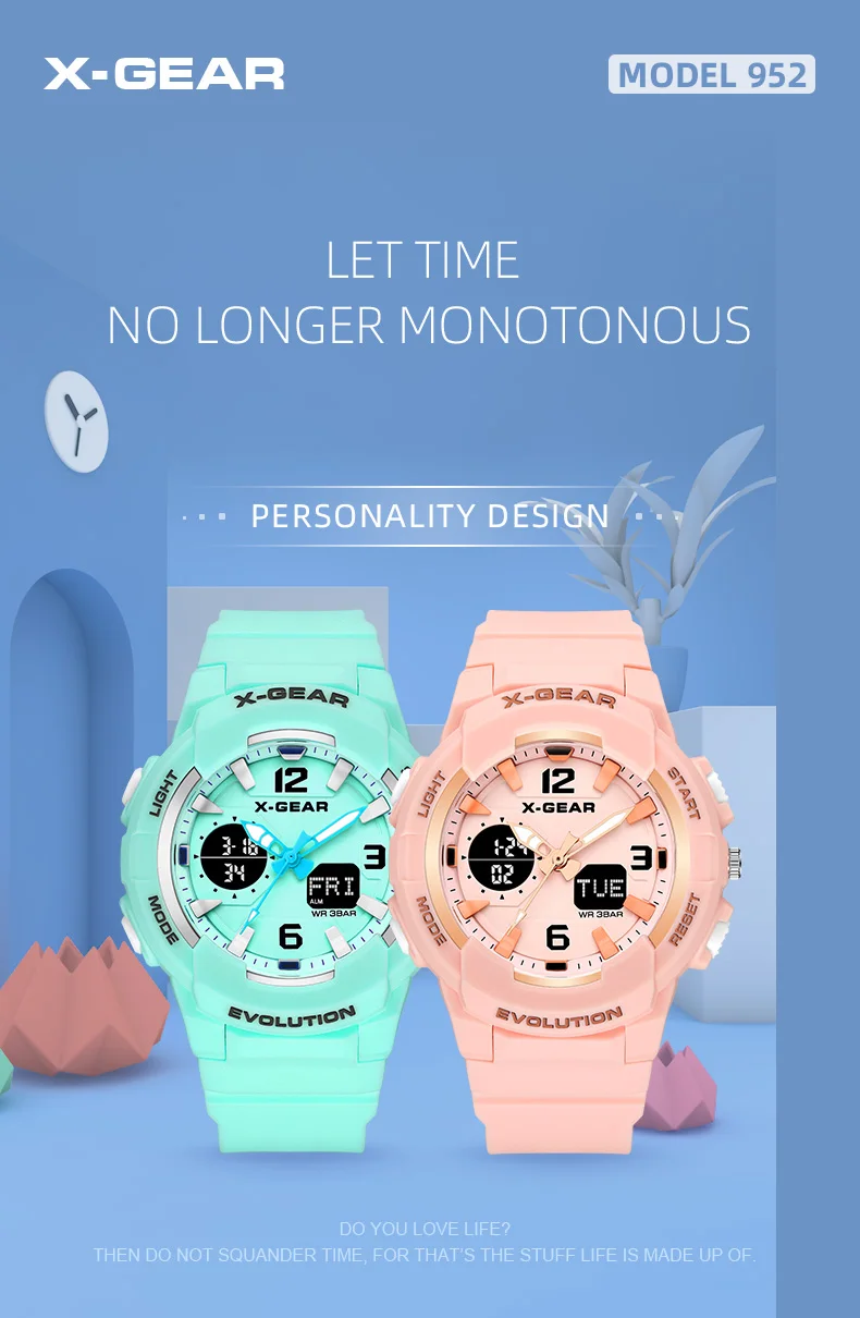 Xgear Top Sellers Dive Chronograph Sport Digital Brand Women Watch